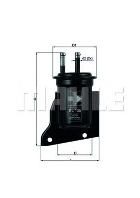 Фільтр тонкого очищення палива Mahle Original KL135 ціна, від 4.84 USD